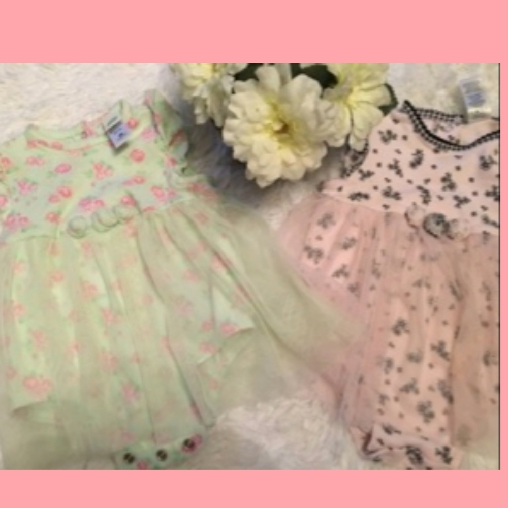 🎁3 for$15🎁Bundle of 2 onesies w/tutu 9 Mo infant